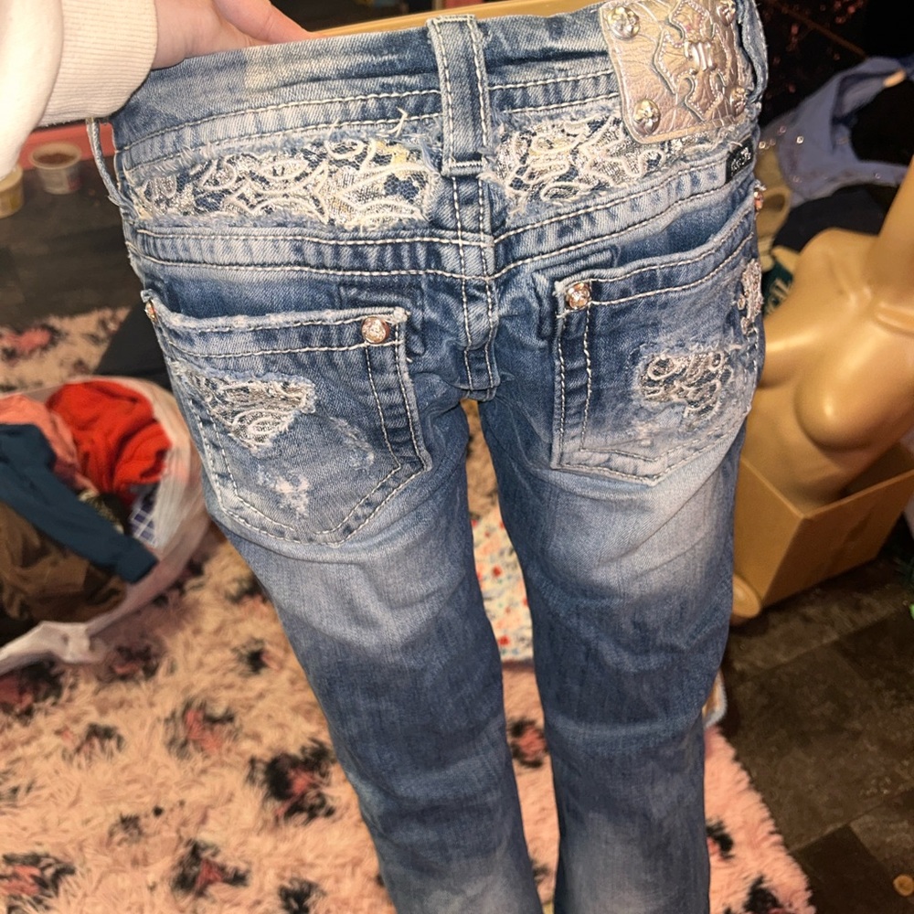 MissMe Blue Denim Jeans for Women - Picture 2 of 4